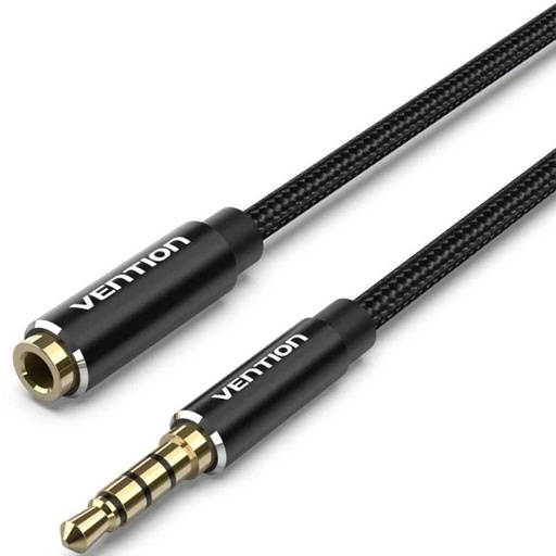 [43158] CABLE AUDIO ESTEREO JACK 3.5/M JACK 3.5/H 10 M NEGRO VENTION