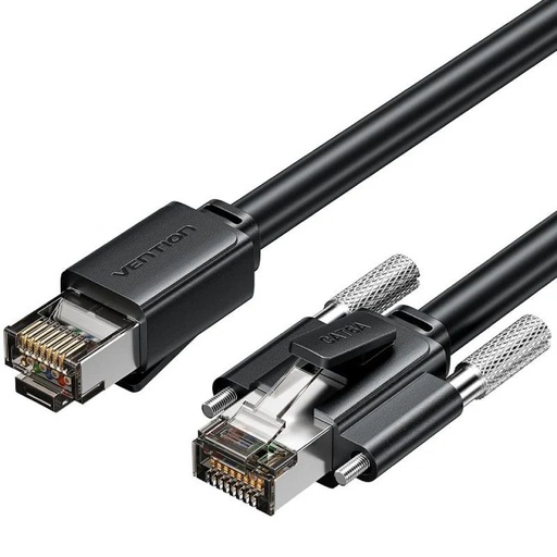 [43134] CABLE DE RED LATIGUILLO RJ45 CAT.6 SFTP AWG26 2 M NEGRO VENTION