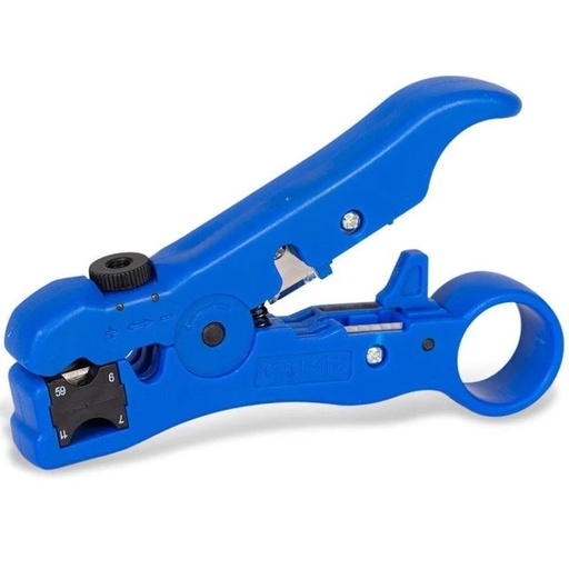 [43132] PELACABLES COAXIAL AZUL VENTION
