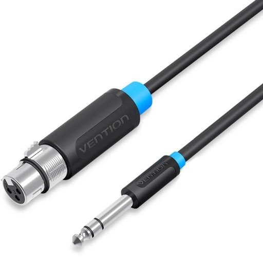 [43128] CABLE AUDIO ESTEREO JACK 6.5/M XLR/H 3 M NEGRO VENTION
