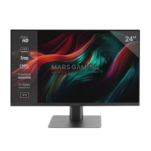 [43109] MONITOR GAMING MV-24 SLIM 24" NEGRO MARS GAMING