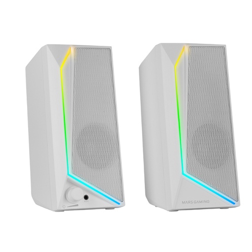 [43103] ALTAVOCES GAMING MS72 RGB BLANCO MARS GAMING