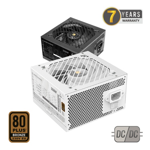 [43099] FUENTE ALIM. 550W SI 80+ BLANCO MARS GAMING