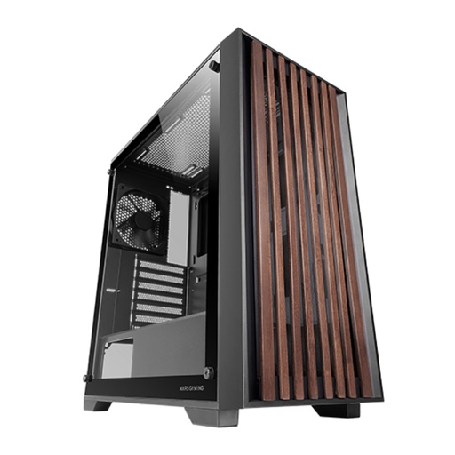 [43067] CAJA SEMITORRE ATX MC-WOOD NEGRO MARS GAMING