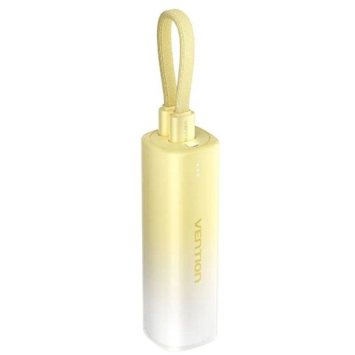 [42963] POWER BANK 5000mAh 20W WIRELESS AMARILLO VENTION