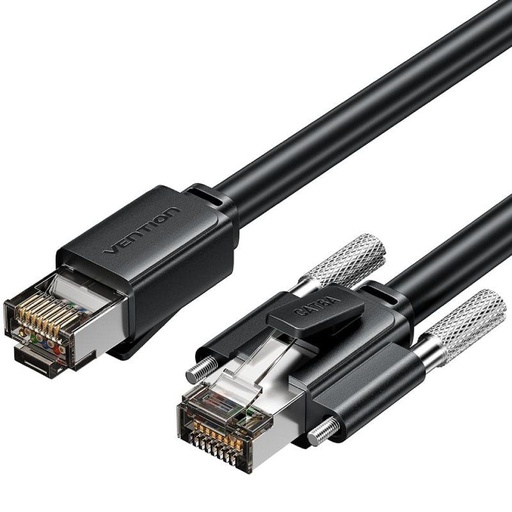 [42932] CABLE DE RED LATIGUILLO RJ45 CAT.6 SFTP AWG26 0.5 M NEGRO VENTION