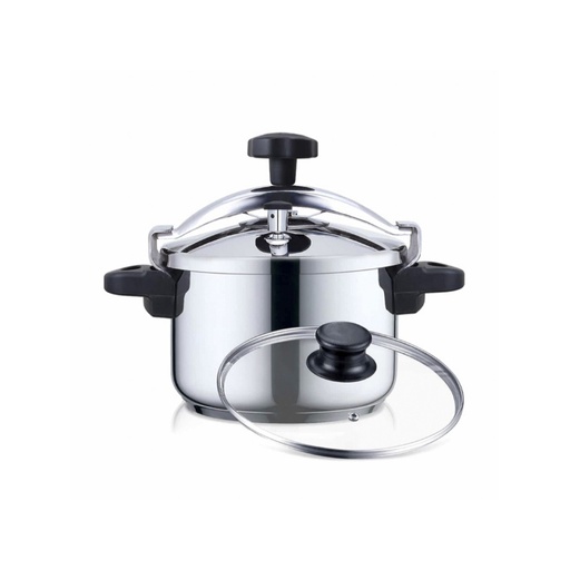 [42692] OLLA INOX PLUS + VALVULA ROTATIVA 4L HAEGER