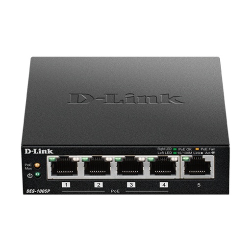 [42683] D-LINK SWITCH 5 PUERTOS 10/100 (1 PoE)