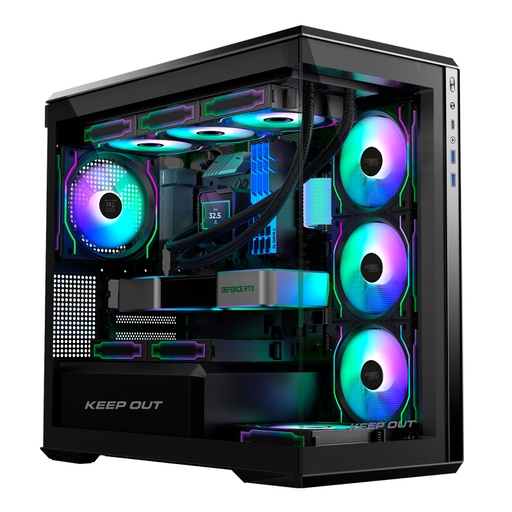 [42619] CAJA MICROATX XC-905PRO+ ARGB + TYPE-C KEEPOUT