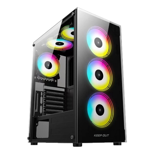 [42612] CAJA SEMITORRE ATX XC-210 GLASS ARGB KEEPOUT