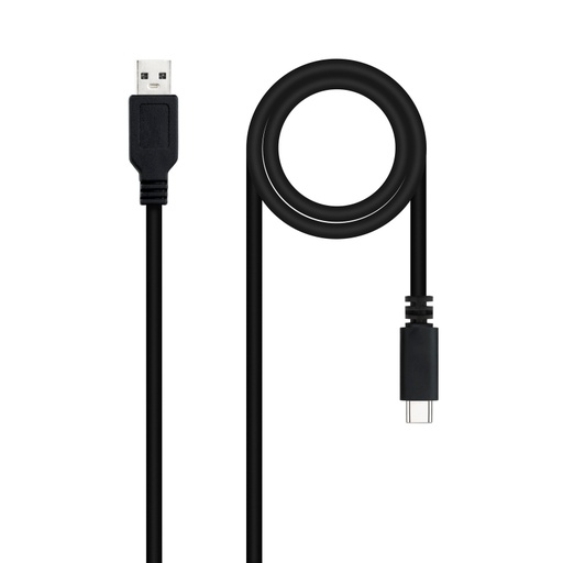 [42360] CABLE USB 2.0 3A TIPO USB-C/M- A/M 1.5 M NEGRO NANOCABLE