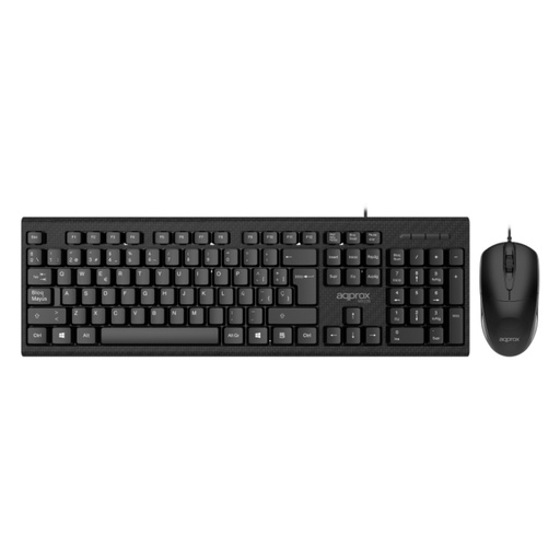 [42227] TECLADO + RATON OPTICO MX235 NEGRO APPROX
