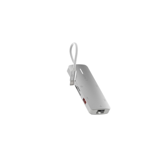 [42218] HUB 8 PUERTOS PRO USB-C 140W GRIS LINQ