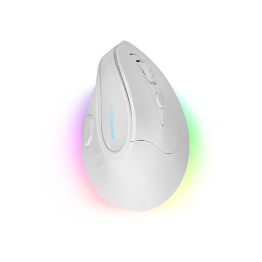 [42204] RATON OPTICO MMSK RGB BLANCO MARS GAMING