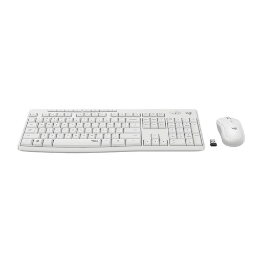 [42153] TECLADO + RATON WIRELESS MK295 USB SILENT BLANCO LOGITECH