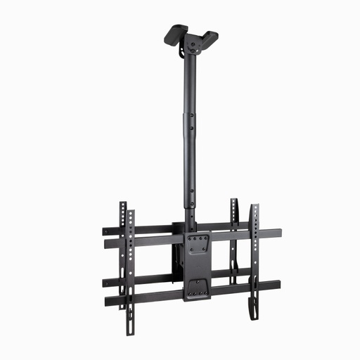 [41982] SOPORTE TECHO 2 PANTALLAS 43"-86" GIRO/INCLINABLE NEGRO TOOQ