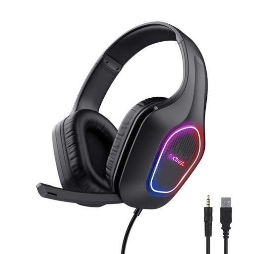 [41949] AURICULAR GAMING GXT416 ZIROX RGB NEGRO TRUST