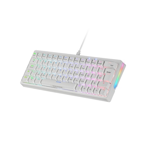 [41847] TECLADO MECANICO MKMINIPRO SWITCH BLUE RGB BLANCO MARS GAMING