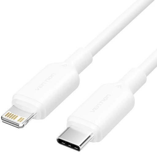 [41810] CABLE 2.0 USB-C A LIGHTNING 1 M BLANCO VENTION