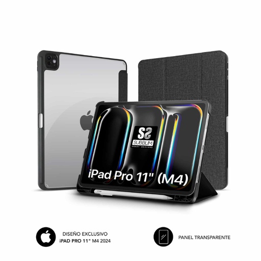 [41738] FUNDA TABLET IPAD PRO 11" 2024  NEGRO SUBBLIM
