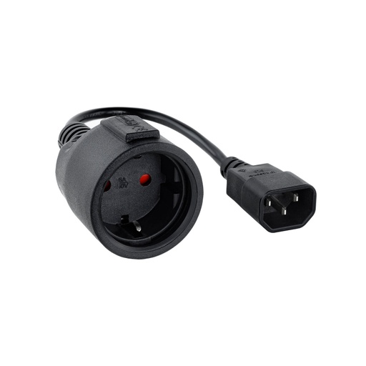 [41697] ADAPTADOR C14/M A CEE7/H 50 CM NANOCABLE