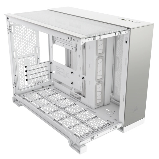 [41678] CAJA MICROATX 2500X TG WHITE/SATIN GRAY ALUMINUM CORSAIR