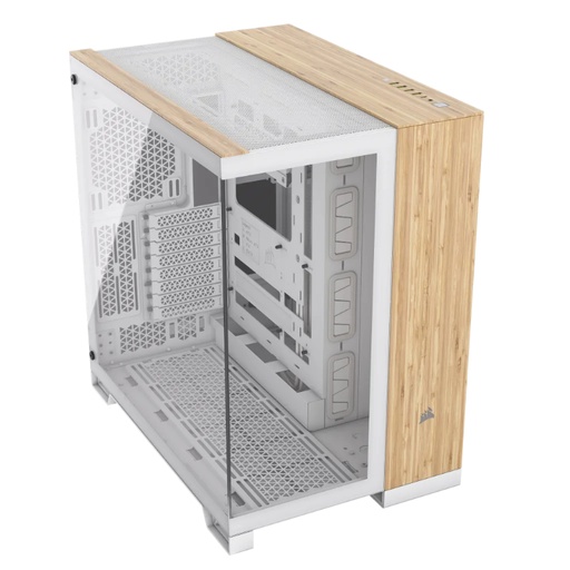 [41673] CAJA SEMITORRE ATX 6500X TG WHITE/BAMBOO WOOD CORSAIR