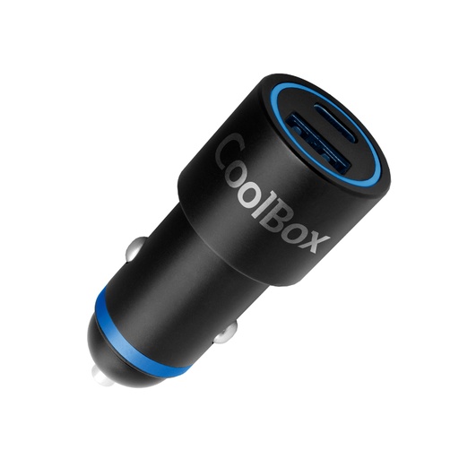 [41639] CARGADOR USB COCHE 48W USB-A/USB-C COOLBOX
