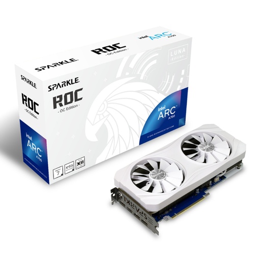 [41537] VGA INTEL ARC A750 ROC LUNA OC GDDR6 8 GB WHITE SPARKLE