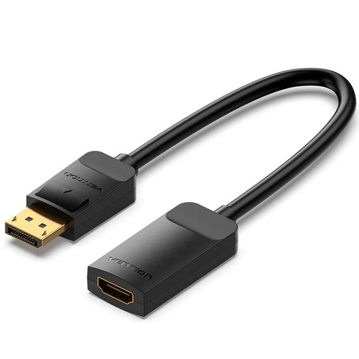 [41439] CONVERSOR DISPLAYPORT/M A HDMI/H 4K 0.15 M NEGRO VENTION