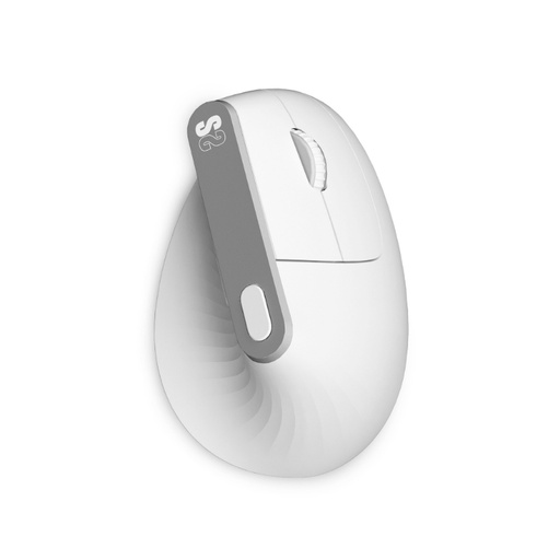 [41355] RATON OPTICO DUAL NATURE VERTICAL ERGO DUAL BATERIA BLANCO SUBBLIM