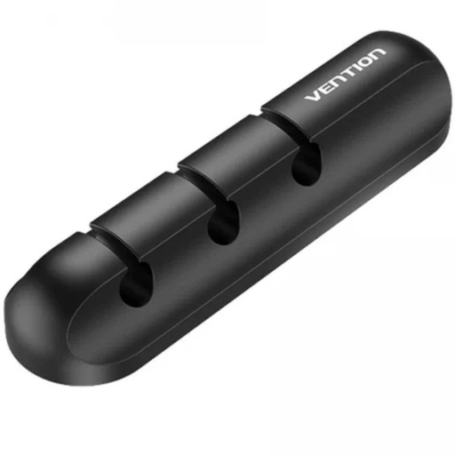 [41238] ORGANIZADOR CABLES EN ESPIRAL 3 PUERTOS NEGRO VENTION
