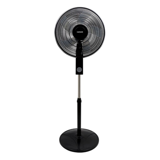 [41219] VENTILADOR DE PIE SMOOTH WIND NEGRO HAEGER