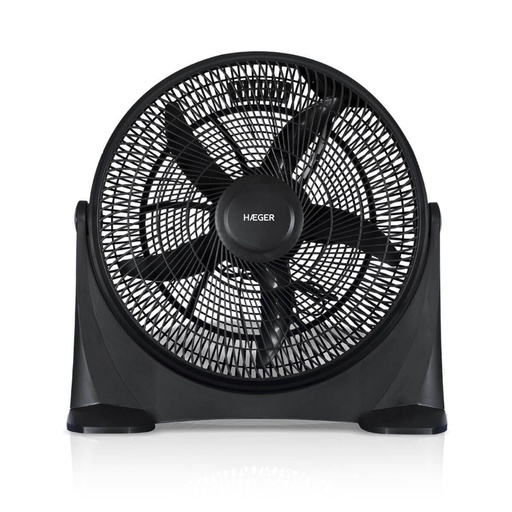 [41217] VENTILADOR DE SUELO SEMI INDUSTRIAL HOVER WIND NEGRO HAEGER