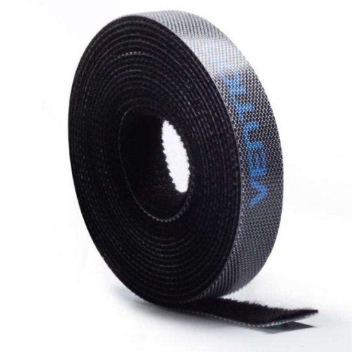 [41194] TIRA ORGANIZADORA CABLES FLEXIBLE 1 M NEGRO VENTION