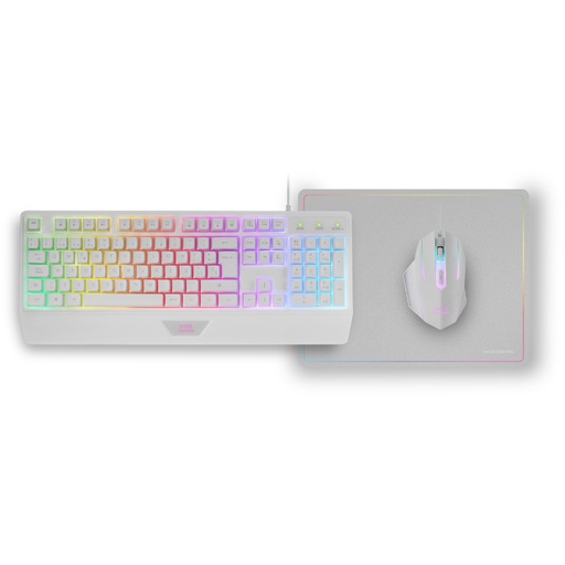 [41149] KIT COMBO PACK 3EN1 RGB MCP124 BLANCO MARS GAMING