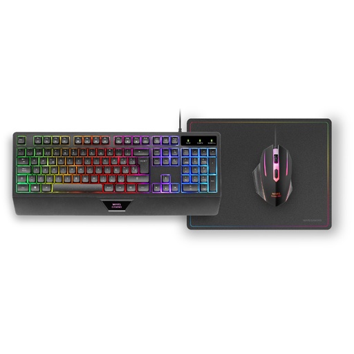[41148] KIT COMBO PACK 3EN1 RGB MCP124 NEGRO MARS GAMING