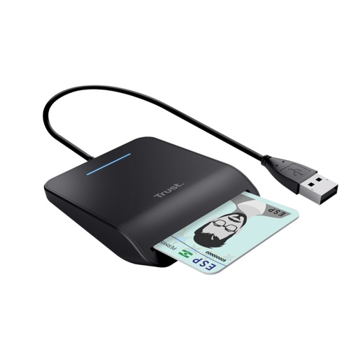 [41102] LECTOR TARJETAS EXTERNO USB 2.0 PRIMO NEGRO TRUST