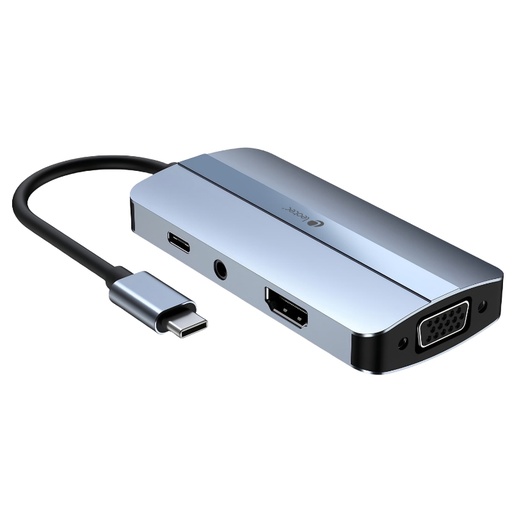 [41065] DOCKING STATION 7 PUERTOS USB-C LEOTEC