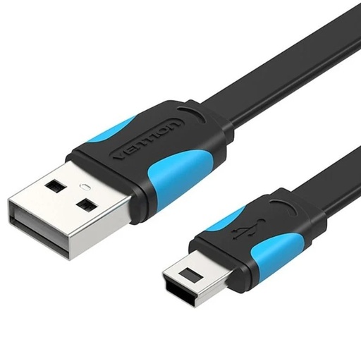 [40695] CABLE USB 2.0 MINI USB/M A USB/M 0.50 M NEGRO VENTION