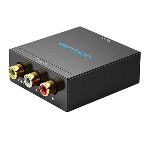 [40686] CONVERSOR HDMI/H A RCA/H - MINI USB/H NEGRO VENTION