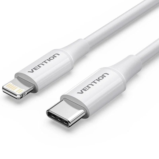 [40631] CABLE 2.0 USB-C A LIGHTNING 1 M BLANCO VENTION