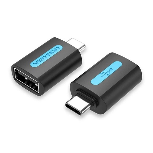 [40561] ADAPTADOR 2.0 USB-C/M A USB-A/H NEGRO VENTION