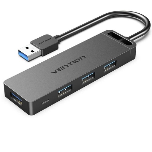 [40532] HUB 4 PUERTOS USB 3.0 4xUSB 1xMICRO USB GRIS VENTION