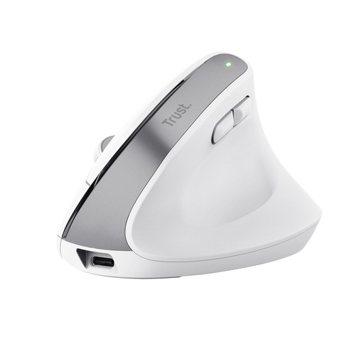 [40509] RATON OPTICO WIRELESS ERGONOMICO VERTICAL BAYO+ BLANCO TRUST