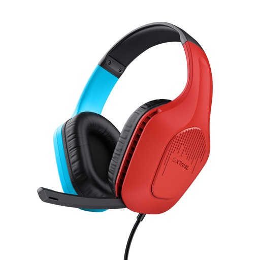 [40506] AURICULAR GAMING GXT416S ZIROX ROJO/AZUL TRUST