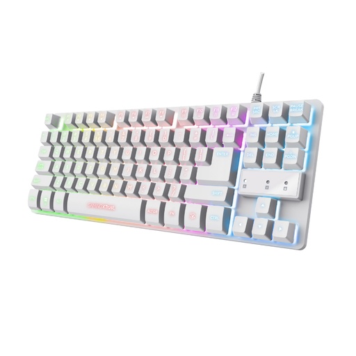 [40494] TECLADO GAMING GXT 833W THADO RGB BLANCO TRUST