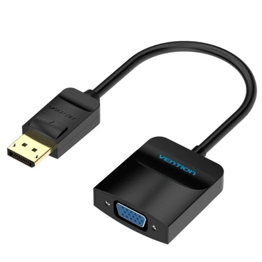 [40484] CONVERSOR DISPLAYPORT/M A VGA/H 0.15 M NEGRO VENTION