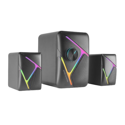 [40273] ALTAVOCES BLUETOOTH MS-H21 RGB NEGRO MARS GAMING