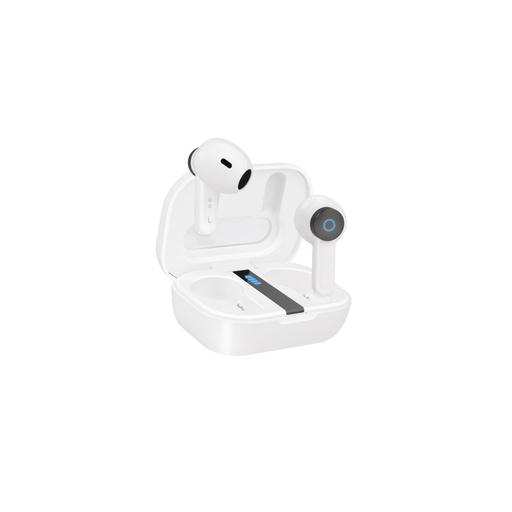 [40049] AURICULAR BLUETOOTH + MICROFONO CON ESTUCHE DE CARGA BENDER BLANCO TOOQ